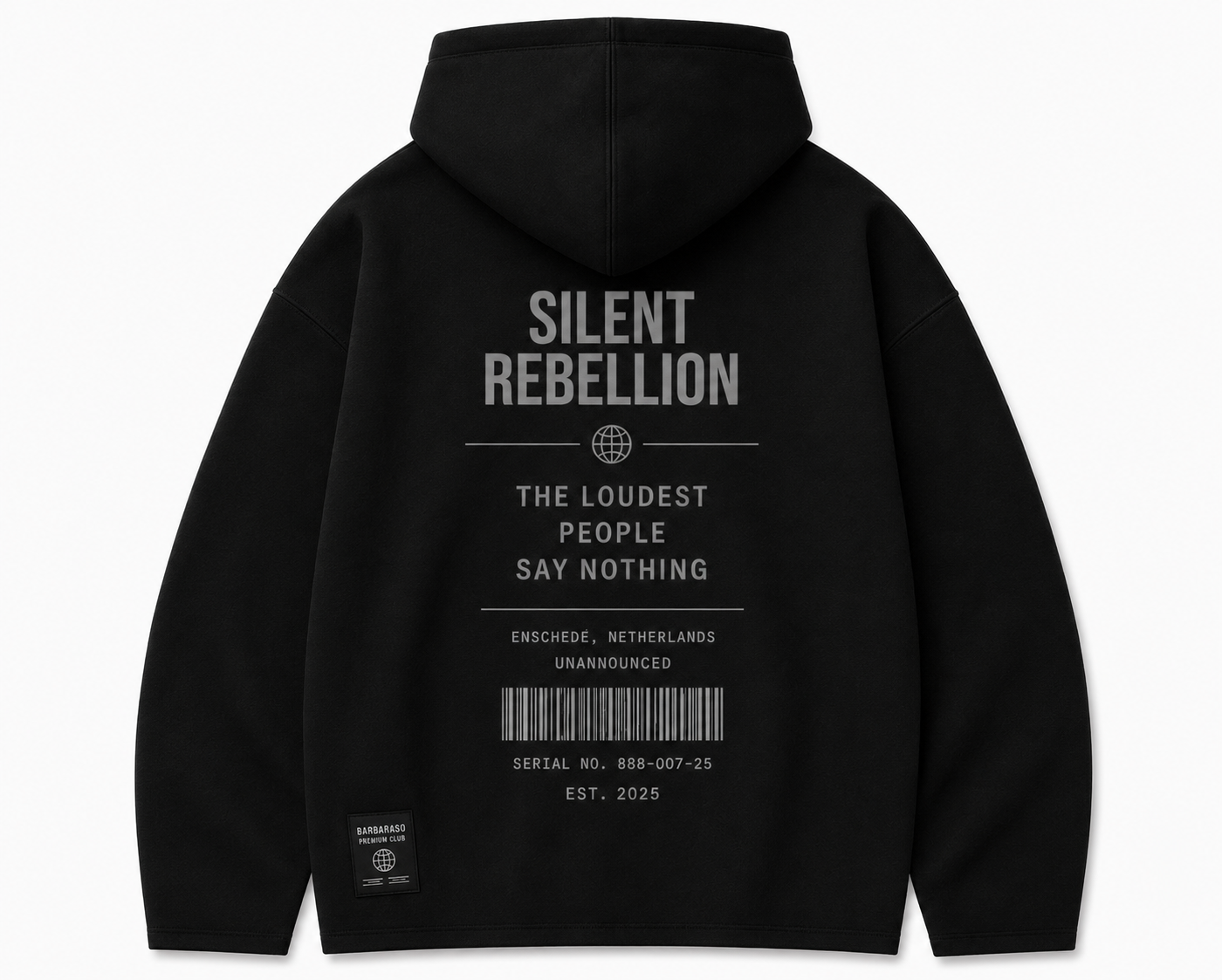 barbaraso hoodie silent rebellion